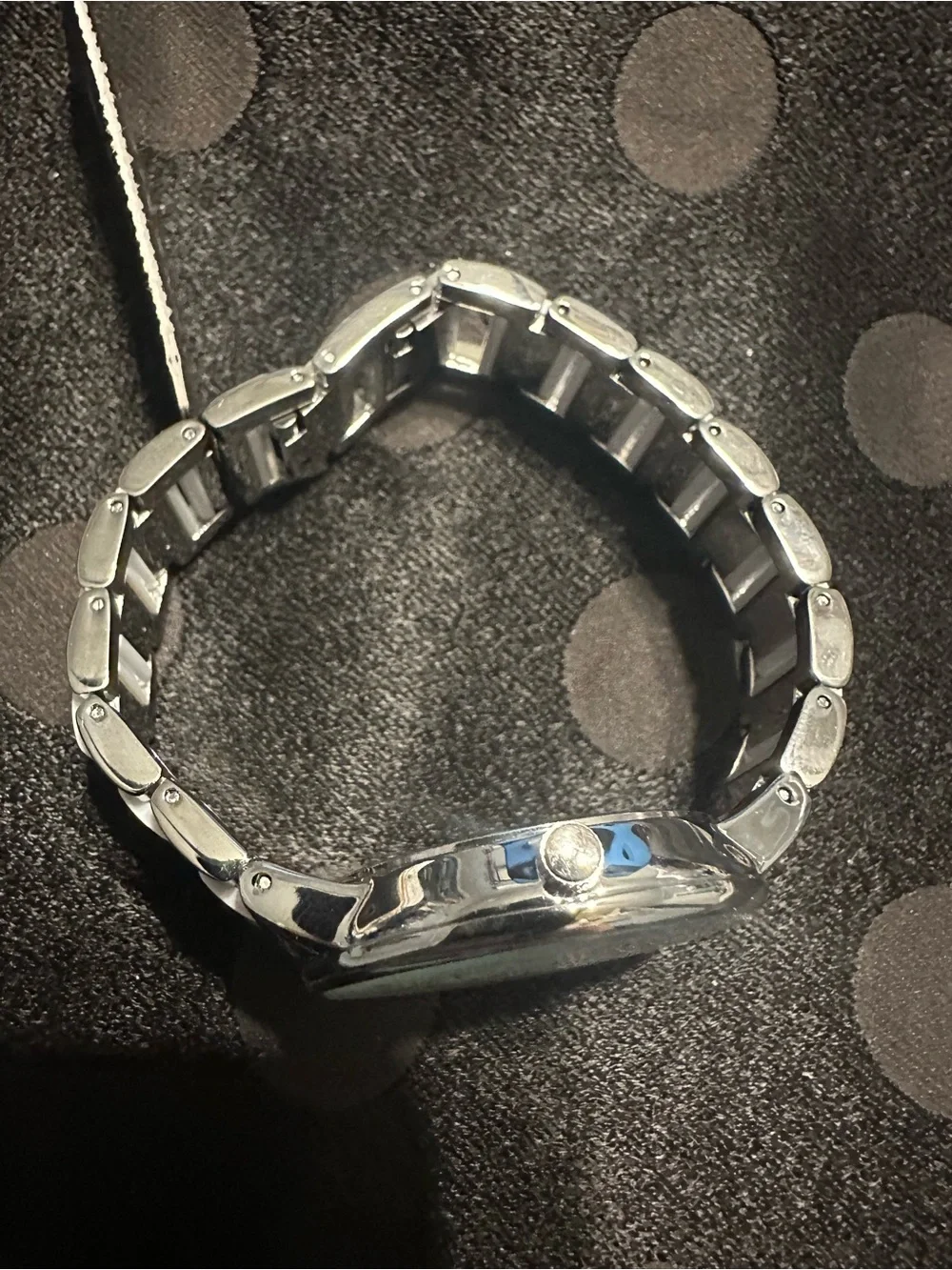 Anne Klein Silver & White Link Bracelet Watch | Classic Dress Watch